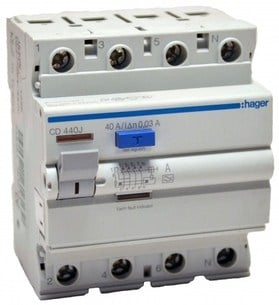 פחת 40*4 30MA hager פחת 40*4 30MA hager