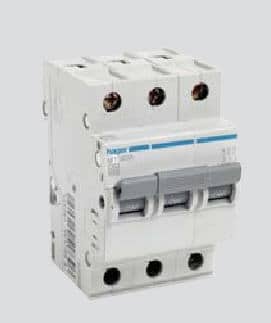 חצי אוטומט hager C 3*10A 6KA