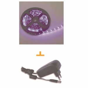 פס לדים + שנאי 5 מטר 60 LED כחול