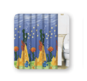 וילון אמבטיה 1.8X2.4 ”קרקעית הים“ SPLASH