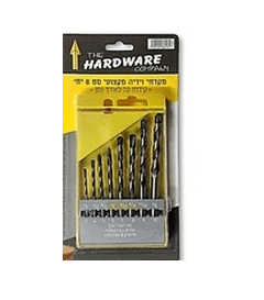 סט 8 מקדחי וידיה HARDWARE סט 8 מקדחי וידיה HARDWARE