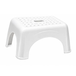 שרפרף עם גומיות 11-721 Starplast גובה 23 רוחב 44 עומק 31 CM צבע לבן