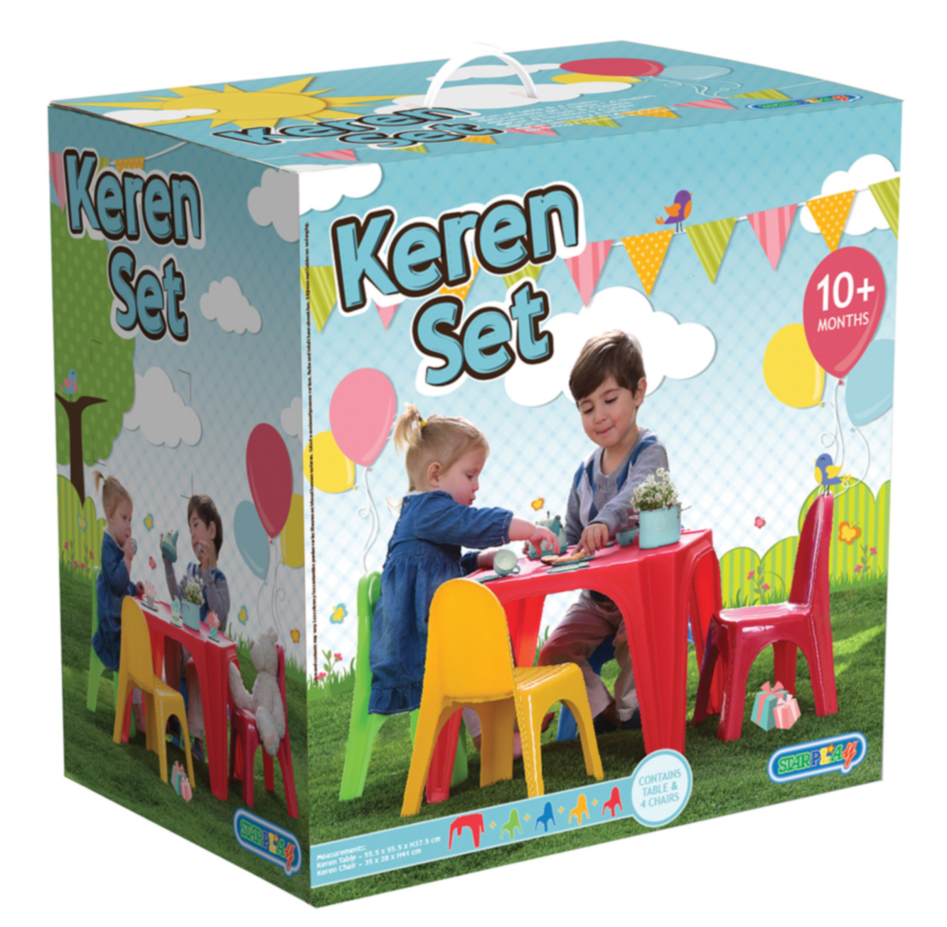 שולחן + 4 כיסאות לילדים starplast שולחן + 4 כיסאות לילדים starplast