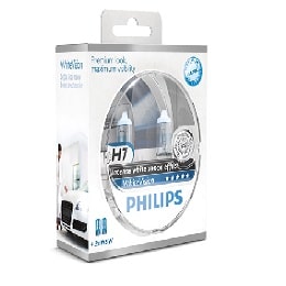 זוג נורות PHILIPS H7 WHITEVISION