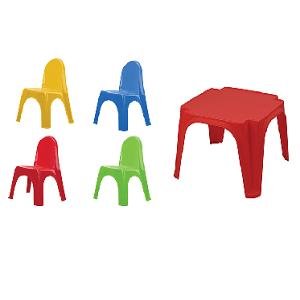 שולחן + 4 כיסאות לילדים starplast שולחן + 4 כיסאות לילדים starplast