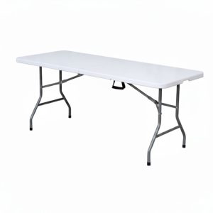 שולחן אירוח מתקפל למזוודה 1.8 מטר צבע לבן White