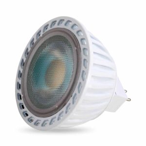 נורת דקרוייקה לד אפורה GU5.3 6W אור חם 30°