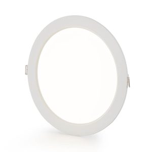 פאנל לד שקוע אינטגרלי עגול 8" 18W, אור קר