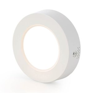 פאנל לד צמוד אינטגרלי עגול 4" 6W, אור חם