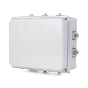 קופסת הסתעפות עם פטמות T-2P 190X150X80 IP55 קופסת הסתעפות עם פטמות T-2P 190X150X80 IP55