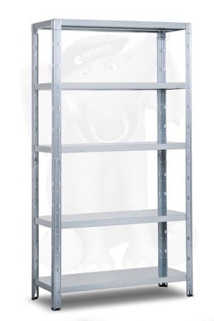 כוננית מתכת 5 מדפים פירנצה 40X100X188 מוכסף