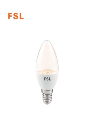 לד נר שקוף 7W C35 לבן אור יום FSL E14
