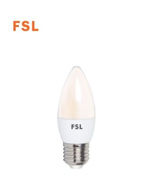 לד נר חלבי 7W C35 לבן אור יום FSL E27