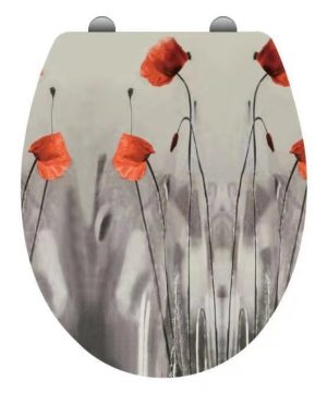 מושב אסלה כלניות אדום נשלף – טורנדו פלוס