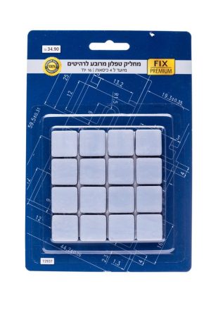 מחליק טפלון מרובע לרהיטים - 16 יח' (פרימיום)