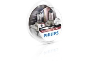 זוג נורות PHILIPS H4 VISIONPLUS