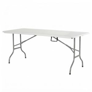 שולחן אירוח מתקפל למזוודה Folding Table לבן White אורך 2.44 כתר