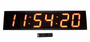שעון קיר LED ענק עם שלט 70X23 ס"מ.