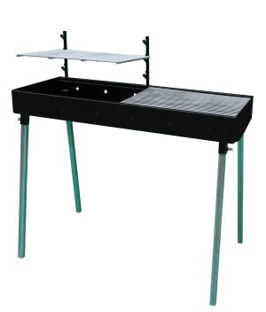 מנגל פחמים מתכוונן אסאדו מידות: 100x40cm כולל כיסוי גשם
