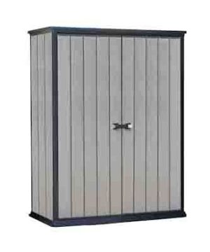 ‏מחסן גינה High Store plus משולב זוג מדפים ‏מבית כתר פלסטיק