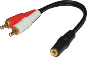 כבל 2RCA לשקע 3.5מ"מ 103271