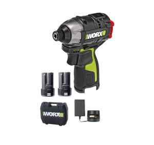 ‏מברגת אימפקט Worx WU132+זוג 2X2AH סוללות יבואן רשמי !