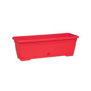 אדנית צבר 50X18 H16.5 + תחתית - אדום