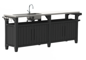 מזנון ברביקיו מטבח חוץ KETER Unity Chef - GRAY