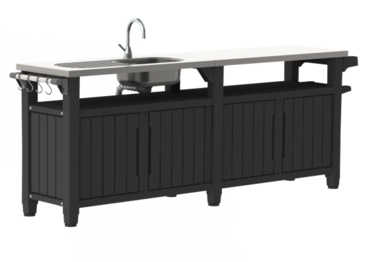 מזנון ברביקיו מטבח חוץ KETER Unity Chef - GRAY מזנון ברביקיו מטבח חוץ KETER Unity Chef - GRAY