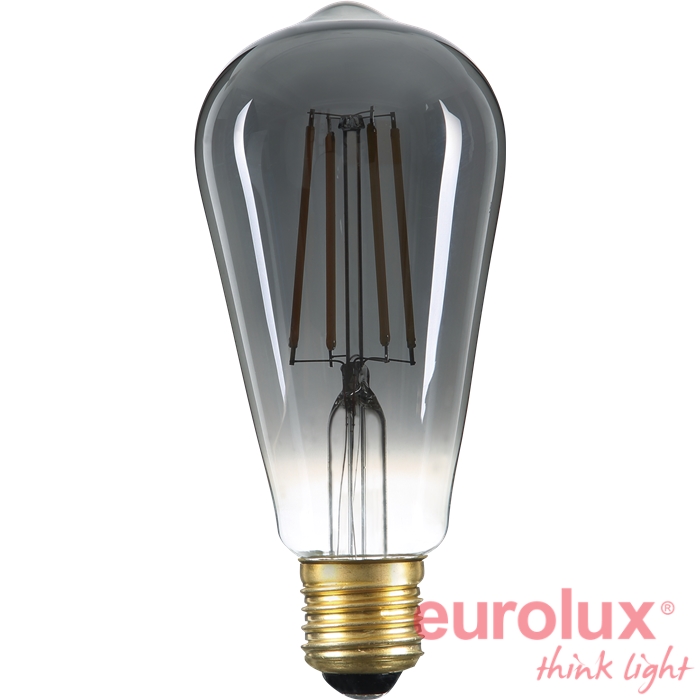 לד דמוי להט זכוכית מעושנת 8W E27 2700K ST64 ניתן לעמעום לד דמוי להט זכוכית מעושנת 8W E27 2700K ST64 ניתן לעמעום