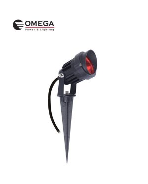 דוקרן גינה מוגן מים ספייק LED אור אדום 12V