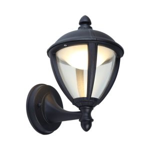 גוף תאורה צמוד קיר שחור UNITE LUTEC 9W IP44 אור חם