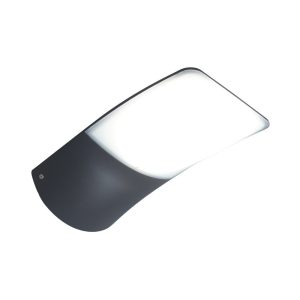גוף תאורה צמוד קיר אפור כהה ZERTA LUTEC 30W IP44 אור חם