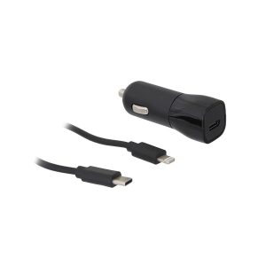 מטען רכב USB-C 30W+כבל IPHONE