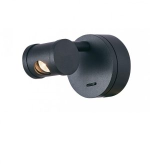 מנורת קיר יובל שחור 3W 3000K 70
