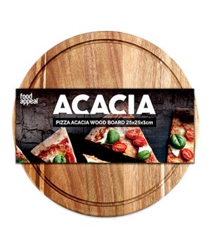 קרש פיצה 1*25*25 ס"מ מעץ שיטה ACACIA