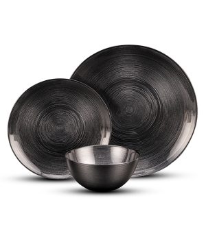 סט אוכל 18 חלקים BLACK IRIS שחור