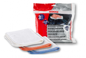 מטליות מיקרופייבר מקצועיות 3 יח SONAX (למשטחי צבע)