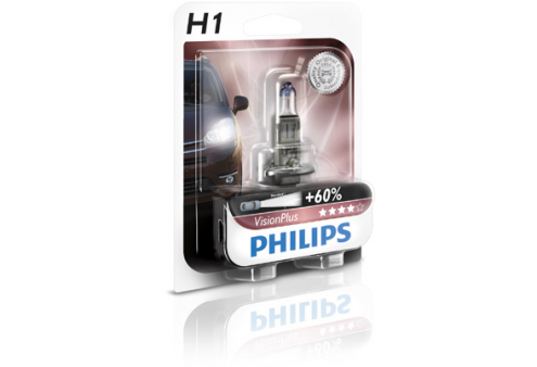 12V 55W VisionPlus - בליסטר נורה אחת - 60+ אחוז 12V 55W VisionPlus - בליסטר נורה אחת - 60+ אחוז