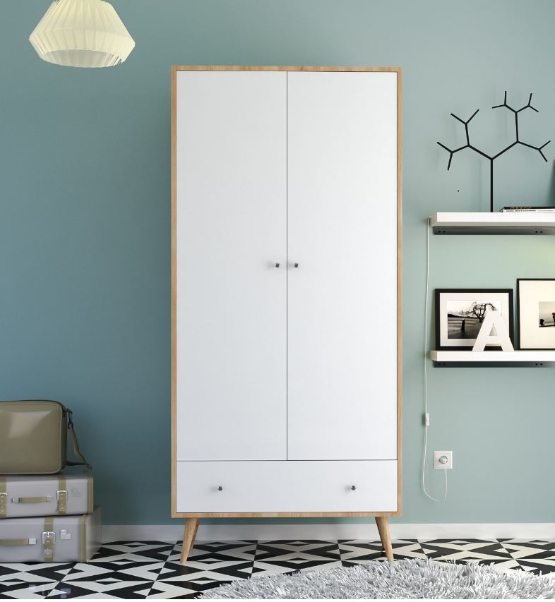 ארון בגדים שתי דלתות+מגירה דגם אלגנט Elegant מבית Twins Design ארון בגדים שתי דלתות+מגירה דגם אלגנט Elegant מבית Twins Design