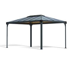 גזיבו לגינה Martinique אפור כהה  3X4.3 מבית פלרם-Canopia