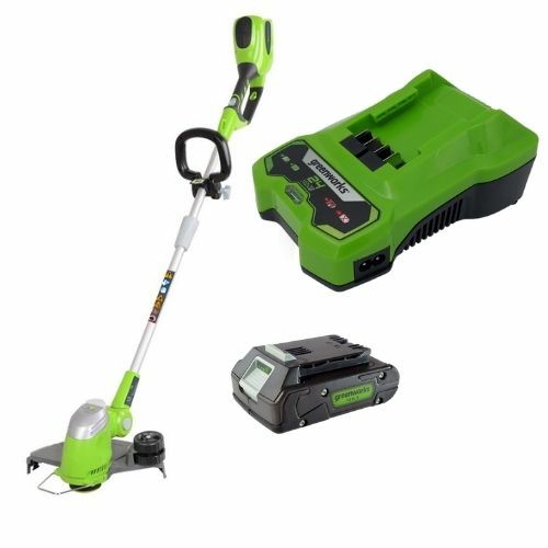 חרמש – קוצץ קנטים 24V נטען Deluxe + סוללה 2.0Ah + מטען מהיר greenworks חרמש – קוצץ קנטים 24V נטען Deluxe + סוללה 2.0Ah + מטען מהיר greenworks