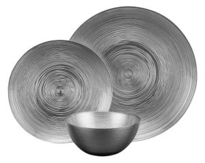 סט אוכל 18 חלקים כסוף SILVER IRIS מבית Food Appeal