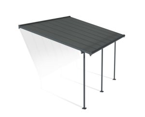 פרגולה אלומיניום Sierra אפורה 3x7.4 מבית פלרם - Canopia
