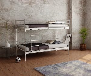 מיטת קומותיים ממתכת דגם לינדה 80/190 מבית Twins Design