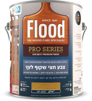 פלאד צבע חצי שקוף לעץ אלון 3.78 ליטר