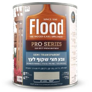 פלאד צבע חצי שקוף לעץ אפור 750 מ''ל