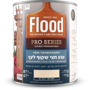 פלאד צבע חצי שקוף לעץ אוף וויט 750 מ''ל