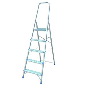 סולם אלומיניום 5 שלבים EN131 5-Step Aluminum Ladder צבע כסוף Silver סולם אלומיניום 5 שלבים EN131 5-Step Aluminum Ladder צבע כסוף Silver