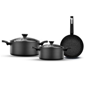 סט 5 חלקים - סיר 2.8 ליטר + סיר 5 ליטר + מחבת EVERYDAY PLUS מבית Food appea